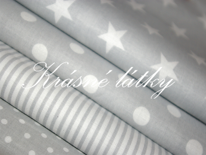 Proužek  šedý 100% bavlna 2mm š.160cm*