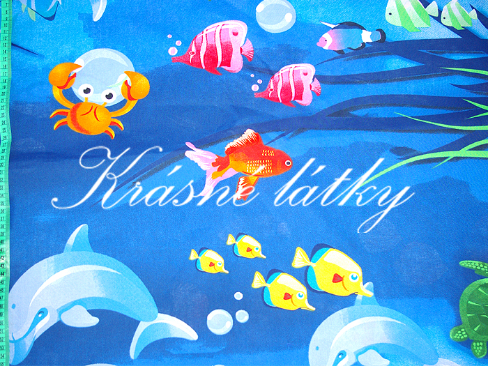 Korálový útes 100% bavlna gr 140g/m2 š. 160cm,krásné syté barvy