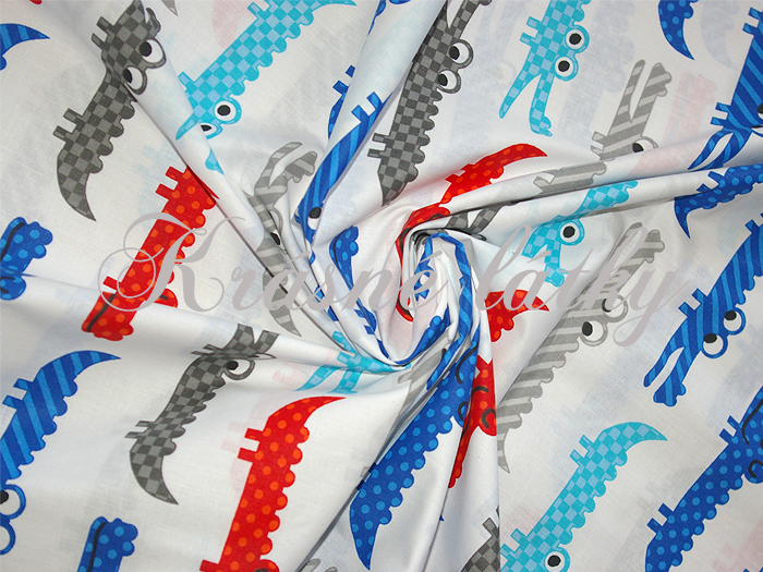 Krokodýl 100% bavlna gr 130 g/m2 š. 160cm,krásné syté barvy