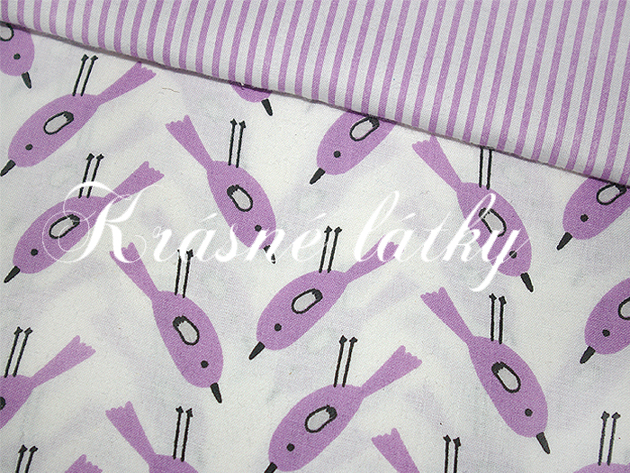 Proužek fialový 100% bavlna 2mm š.160cm