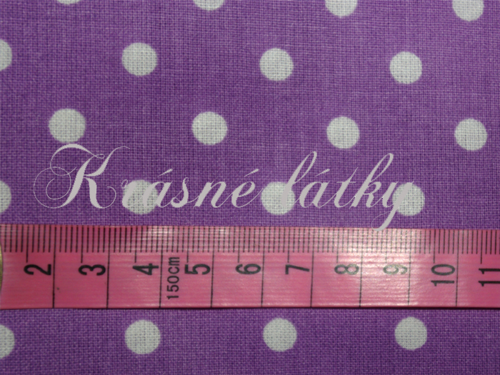 Fialový puntík cca 7 mm š. 160, 135 g/m2