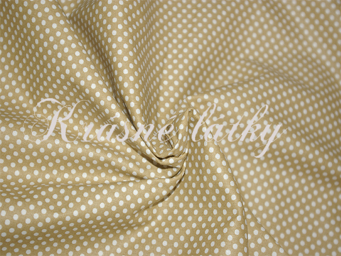 Puntíky - kávový podklad š. 240 cm