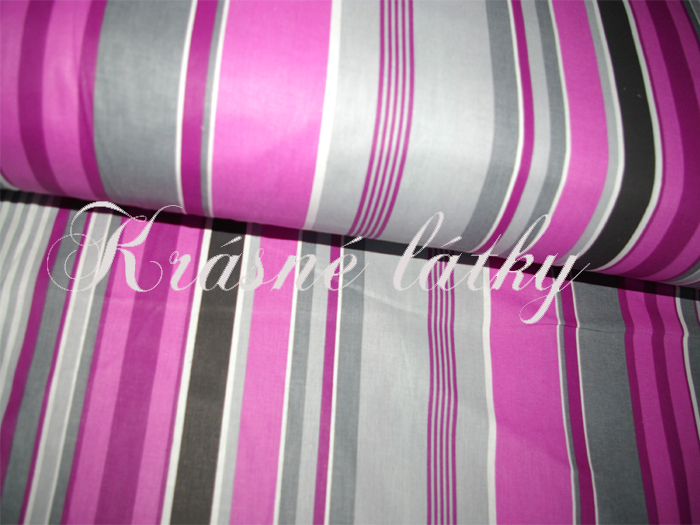 Proužek - šíře 240 cm 100% bavlna Velmi pěkná kvalita!