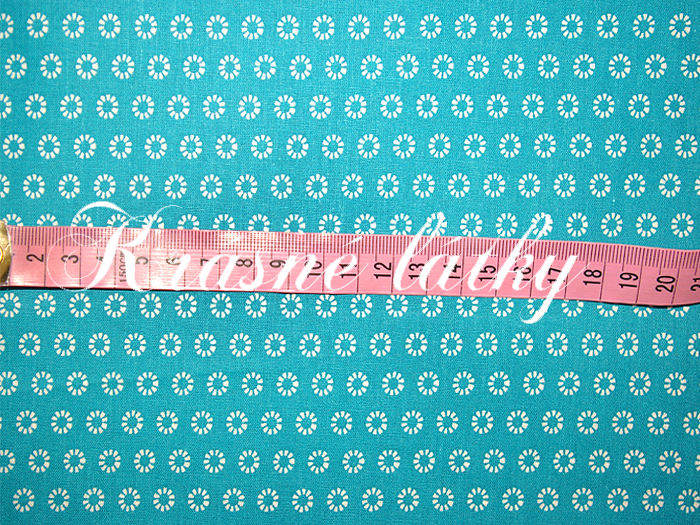 Sedmikrásky tyrkysové - 100 % bavlna, š. 160 cm, 120 g/m2
