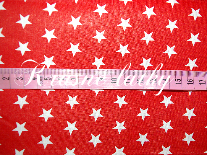 Hvězdy modré - 100 % bavlna, š. 140 cm, 135 g/m2