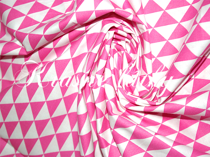 Růžová pyramida š.160cm 100%bavlna 120gr m2,hladké příjmné plátno