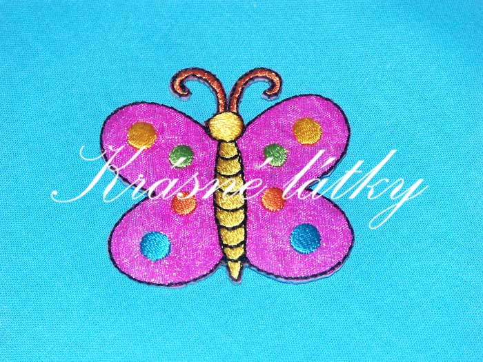 Nažehlovačka motýlek s glitry 