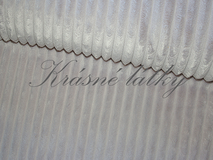 Minky, krásná měkká látka šedé pruhy