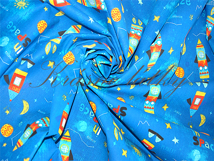 Vesmír - 100% bavlna, š. 160 cm, 135 g/m2