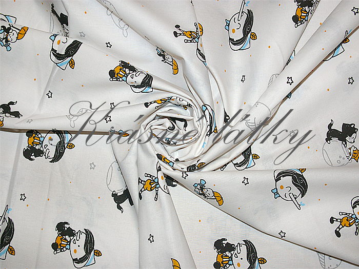 Pinokio - 100%bavlna, š. 160cm, bavlněné plátno z