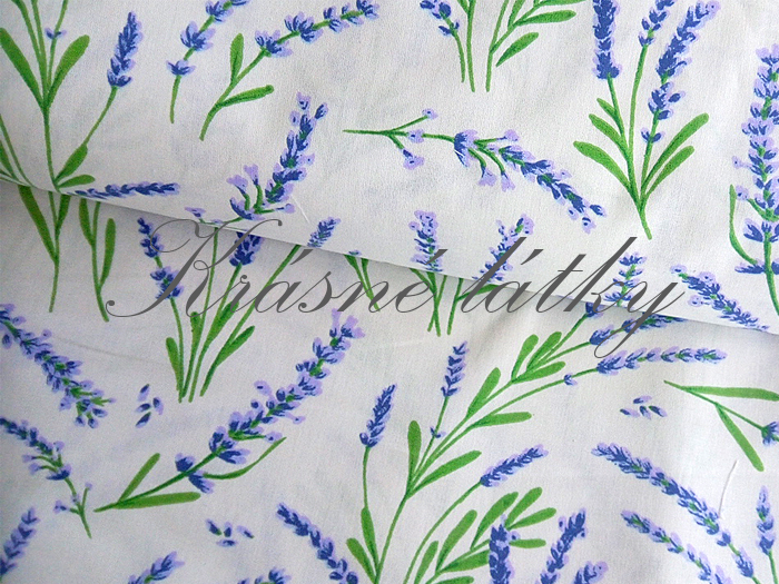 Levandule - 100% bavlna, š. 160 cm, 140 g/m2