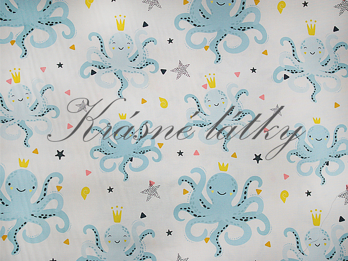 Chobotnice - 100% bavlna, š. 160 cm, 150 g/m2