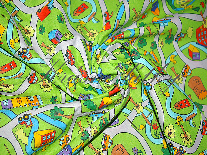 Město, atest pro děti do tří let, šíře 140 cm