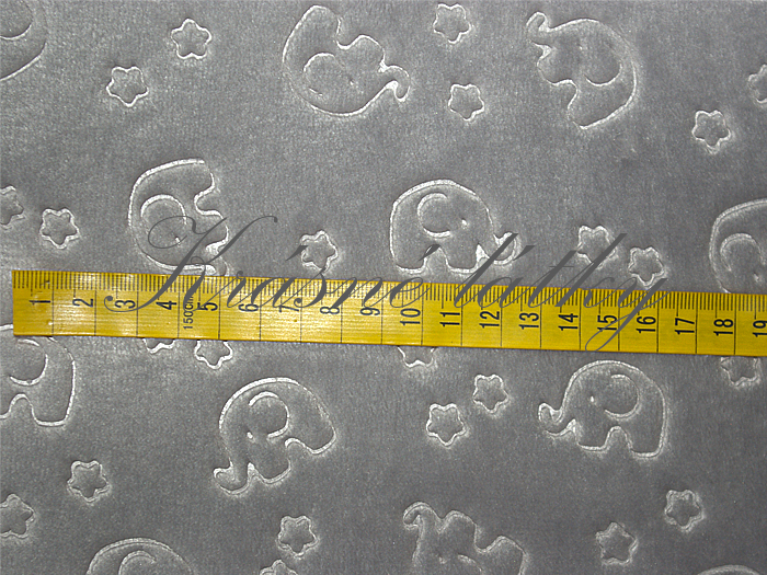 Sloni minky fleece, 100 % polyester, š. 160 cm, 380 g/m2