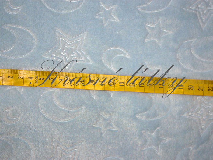 Měsíc a hvězdy, 100 % polyester, š. 160 cm, 380 g/m2