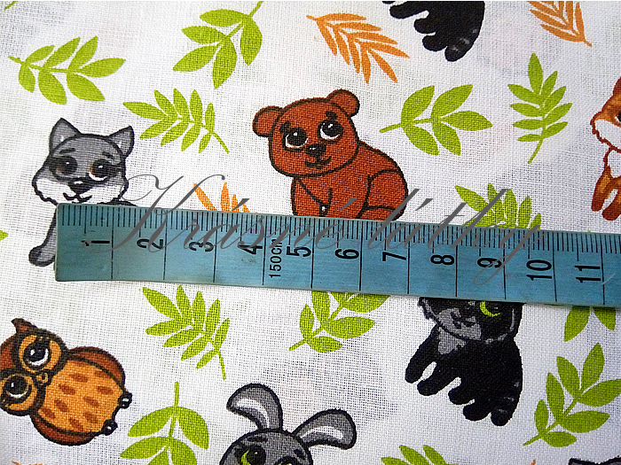 Zvířátka - 100% bavlna, š. 140 cm, 130 g/m2