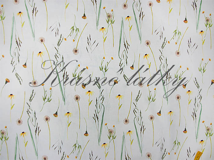 Jarní květiny - 100% bavlna, š. 160 cm, 150 g/m2