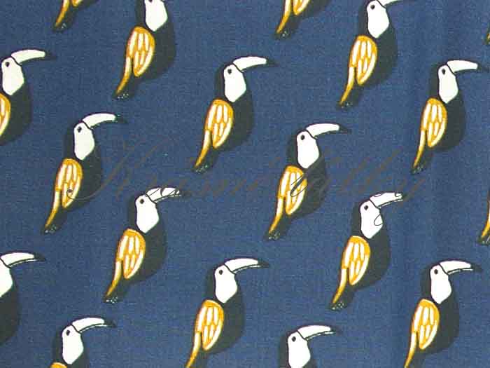 Dětská bavlněná látka tukan - 100% bavlna, š. 150 cm, 115 g/m2, látky metráž