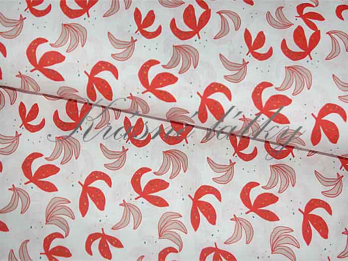 Bavlna lístky - 100% bavlna, š. 150 cm, 115 g/m2, látky metráž