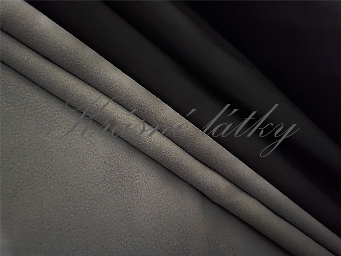 Zimní softshell černý, látky metráž, dětské látky