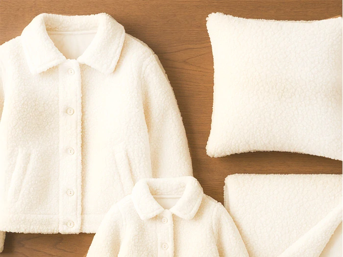 Bílá sherpa, krásná měkká látka, bílý beránek - dětské látky metráž