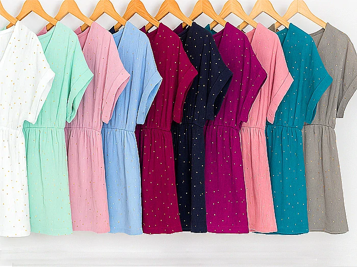 Mušelínová látka kapičky, gázovina černá - mušelín – třpytivé látky - metráž