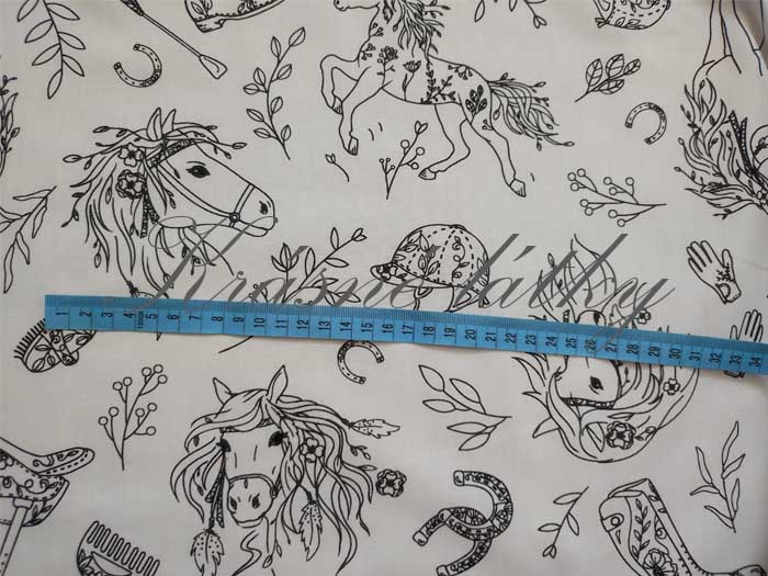 Látková omalovánka – Koně pro malé kreativce