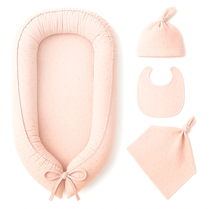 Mušelínová látka kapičky, tečky, gázovina Morganit - mušelín – třpytivé látky - metráž