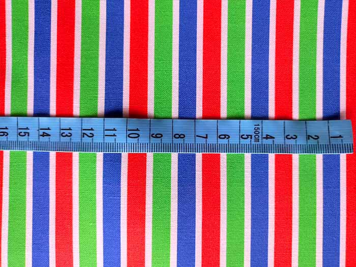 Bavlna barevné pruhy mix, dětské látky metráž