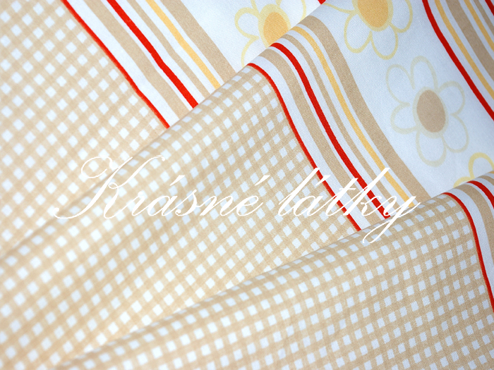 Miminko - 100% bavlna - okrová kombinace