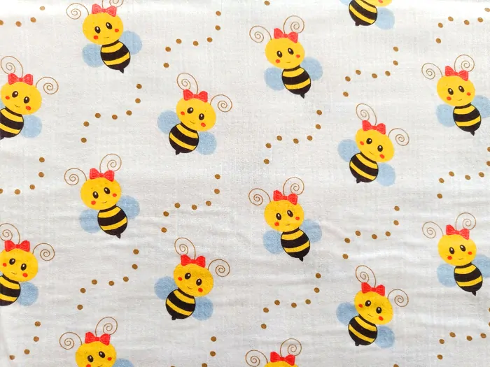 Mušelín Včelka, dětské látky metráž