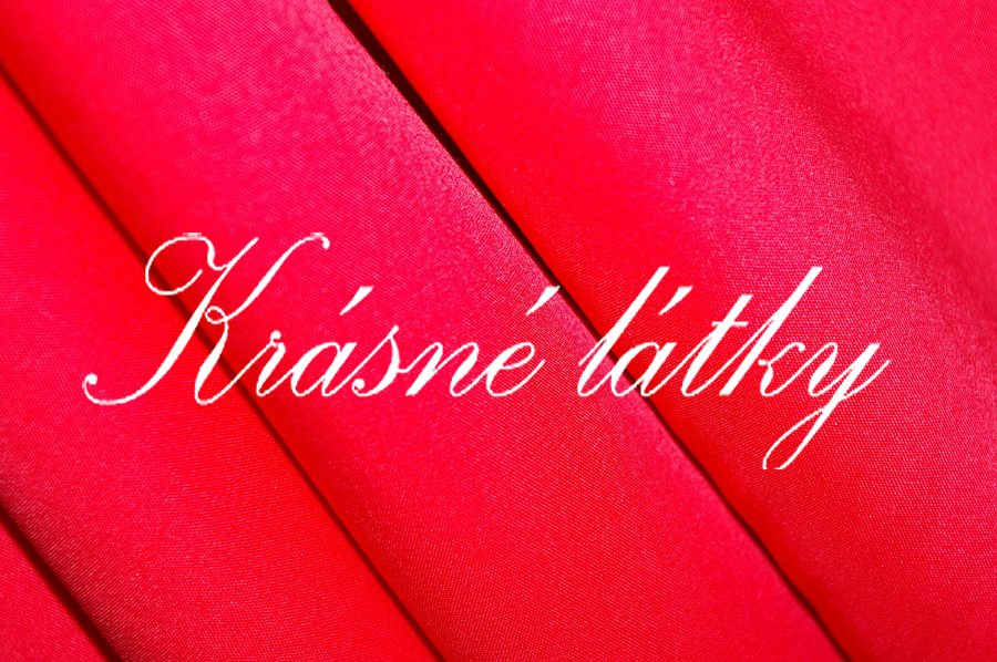 Červená - košilovina š. 150 cm příjemný materiál VÝPRODEJ