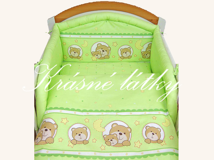 Medvídek HEZKÉ SNY - zelený- 100% bavlna