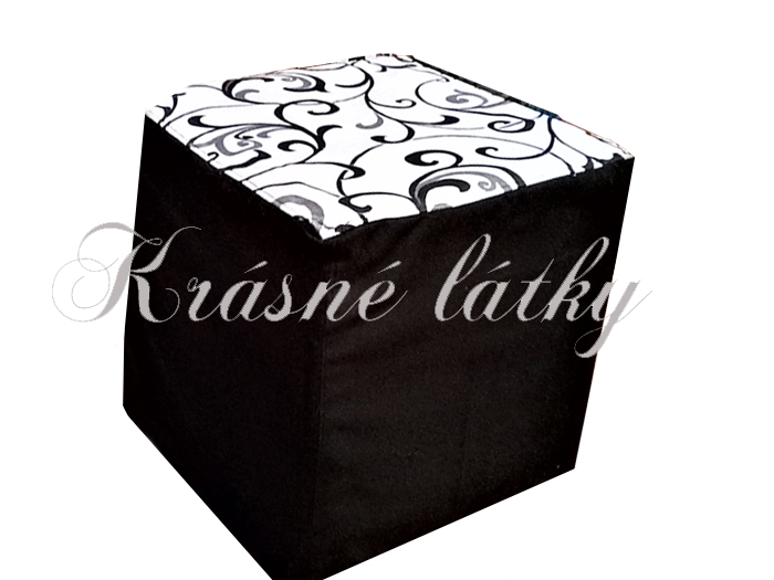 Ornamenty bílý podklad - šíře 220 cm