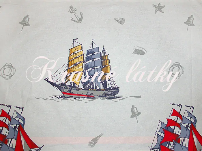 Lodě š. 240cm 100% bavlna