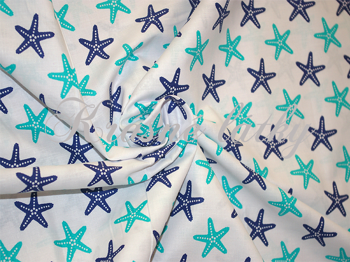 Hvezdice 100% bavlna gr 130g/m2 š. 160cm,krásné syté barvy MT