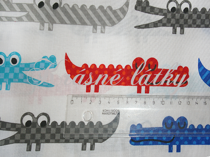 Krokodýl 100% bavlna gr 130 g/m2 š. 160cm,krásné syté barvy