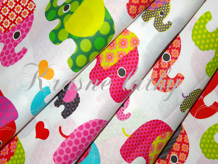 Sloni hladké bavlněné plátno - 100% bavlna,  š. 160 cm, 130 g/m2