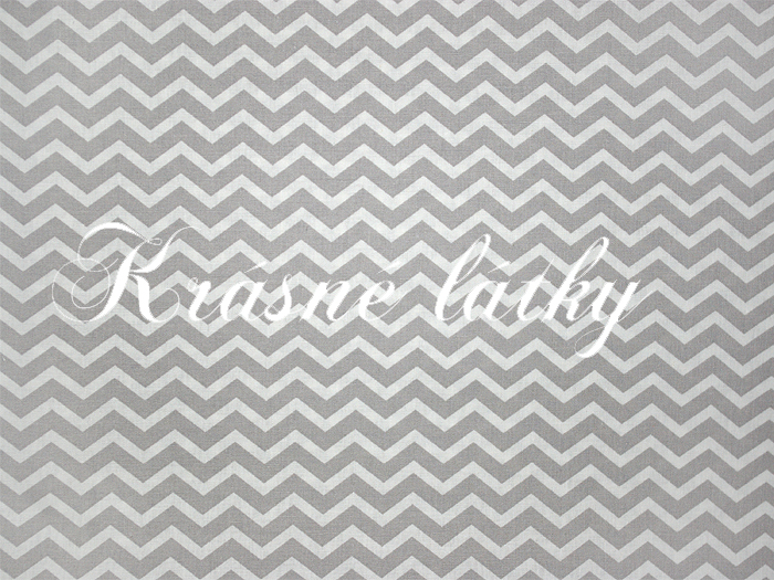 Chevron šedý, cik cak, drobné klikyháky,100% bavlna, atest pro děti do tří let