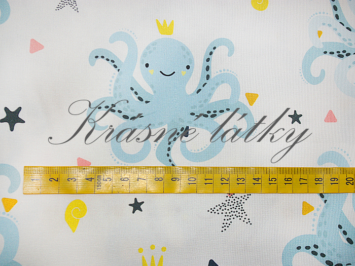 Chobotnice - 100% bavlna, š. 160 cm, 150 g/m2