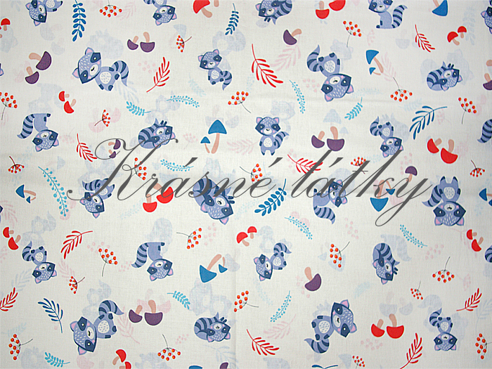 Mýval - 100% bavlna, š. 140 cm, 130 g/m2