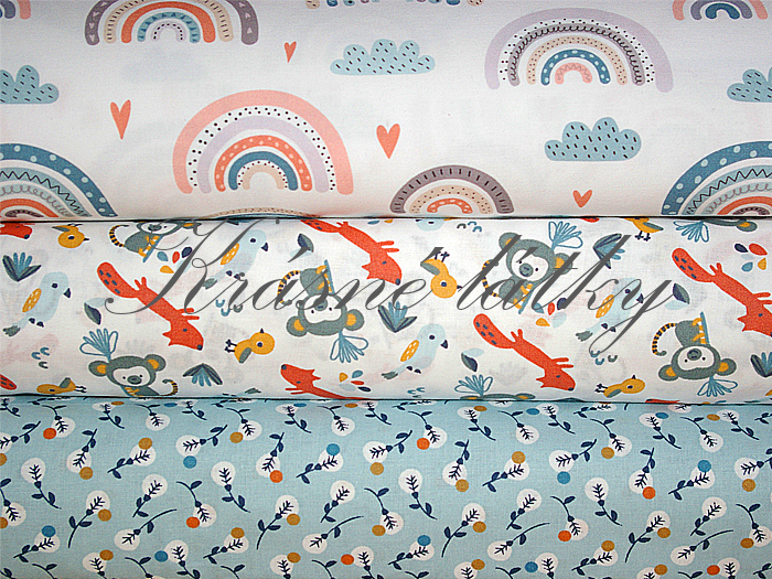 Bavlna, Opička a další zvířátka - 100% bavlna, š. 150 cm, 120 g/m2