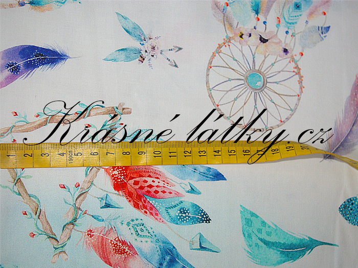 Lapač snů máta - 100% bavlna, š. 160 cm, 150 g/m2