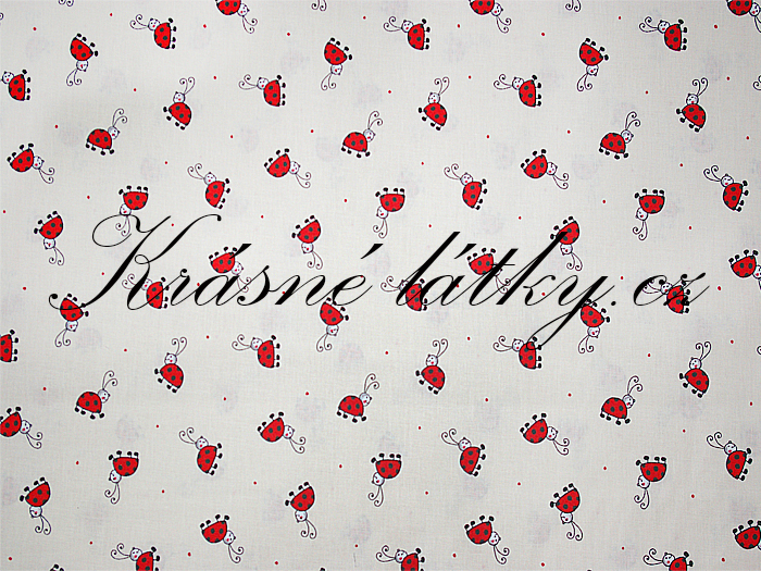 Berušky - 100% bavlna, š. 160 cm, 150 g/m2