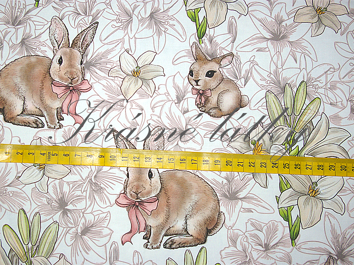 160 x 46 cm Králíček - 100% bavlna, š. 160 cm, 150 g/m2