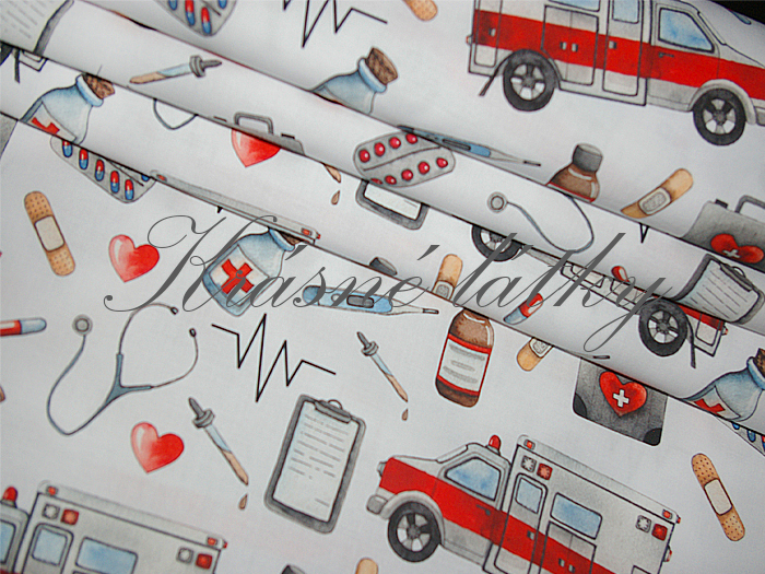 Sanitka - 100% bavlna, š. 160 cm, 150 g/m2