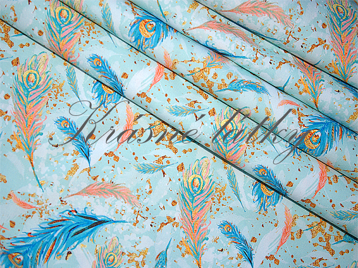 Paví pera š. 160 cm bavlna, 150 g/m2