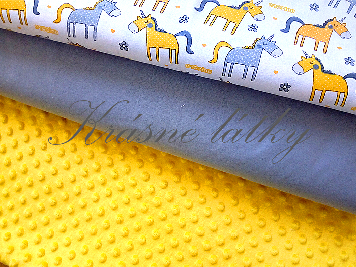 Koníčci - 100% bavlna, š. 140 cm, 130 g/m2