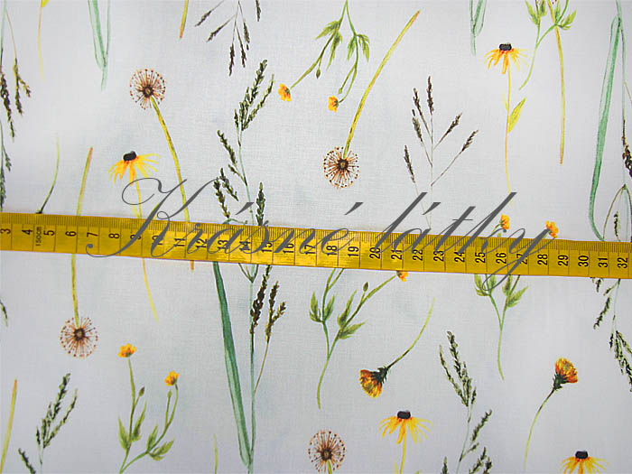 Jarní květiny - 100% bavlna, š. 160 cm, 150 g/m2