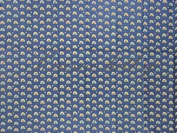 Bavlněná látka oblouky - 100% bavlna, š. 150 cm, 115 g/m2, látky metráž